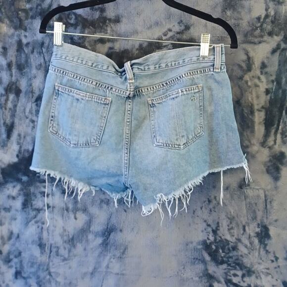 Rag & Bone Winnie Cut Off Denim Shorts - Size 27 - Picture 5 of 6